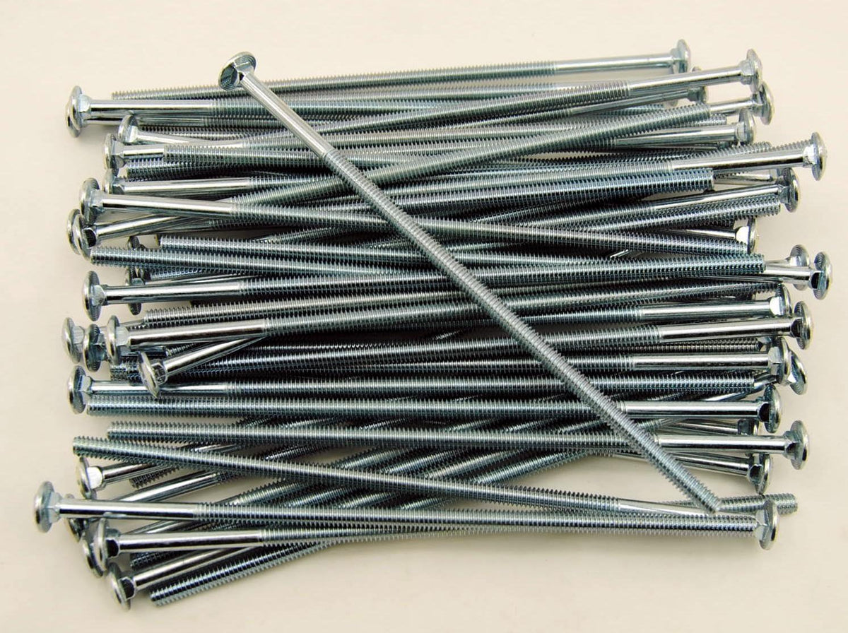 (50) carriage head bolt 1/4-20 x 8 zinc, main product view