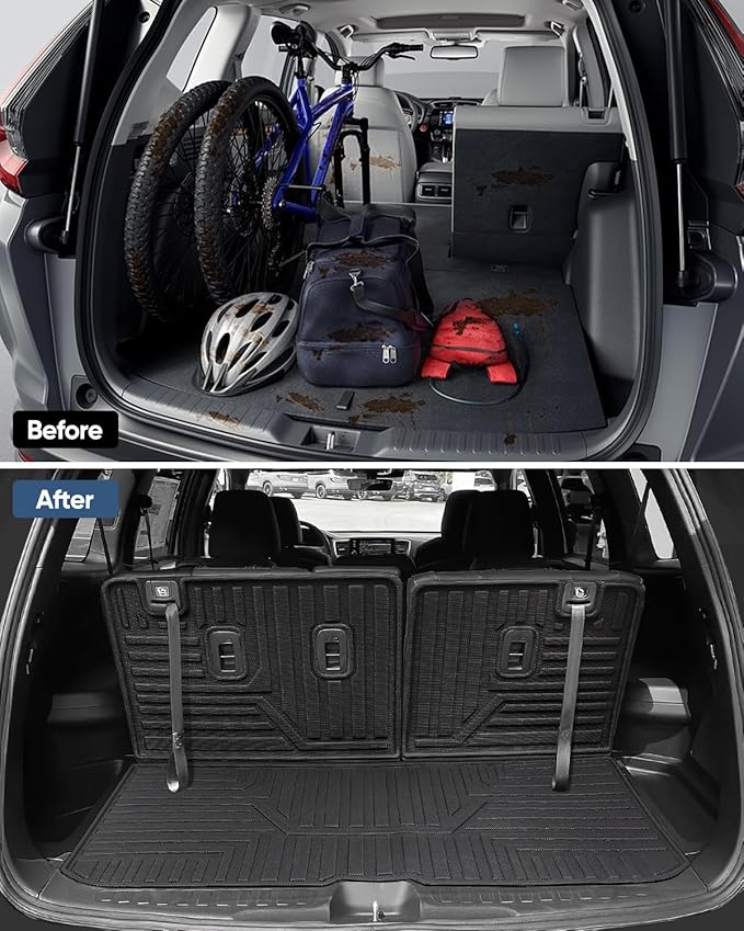 Car Floor Mats for Honda Pilot 2016-2022 8 Seats, Accessories for Honda Pilot - Image 4