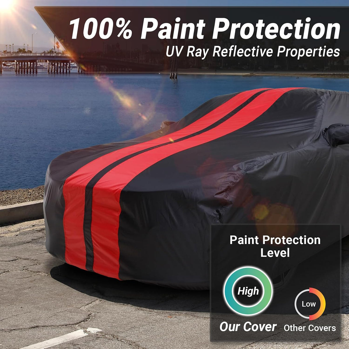 icarcover car cover waterproof all weather for 2000-2005, close-up detail