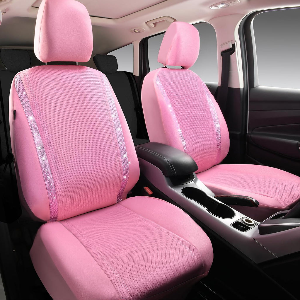 car pass bling diamond car seat covers full shown in use