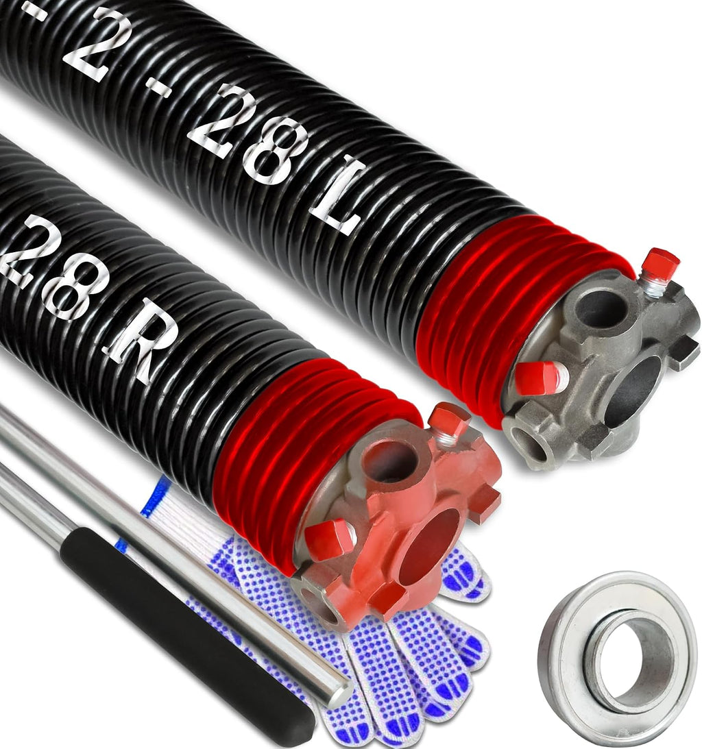 Garage Door Torsion Spring Set, Pair of 2" Electrophoresis Coated Garage Door