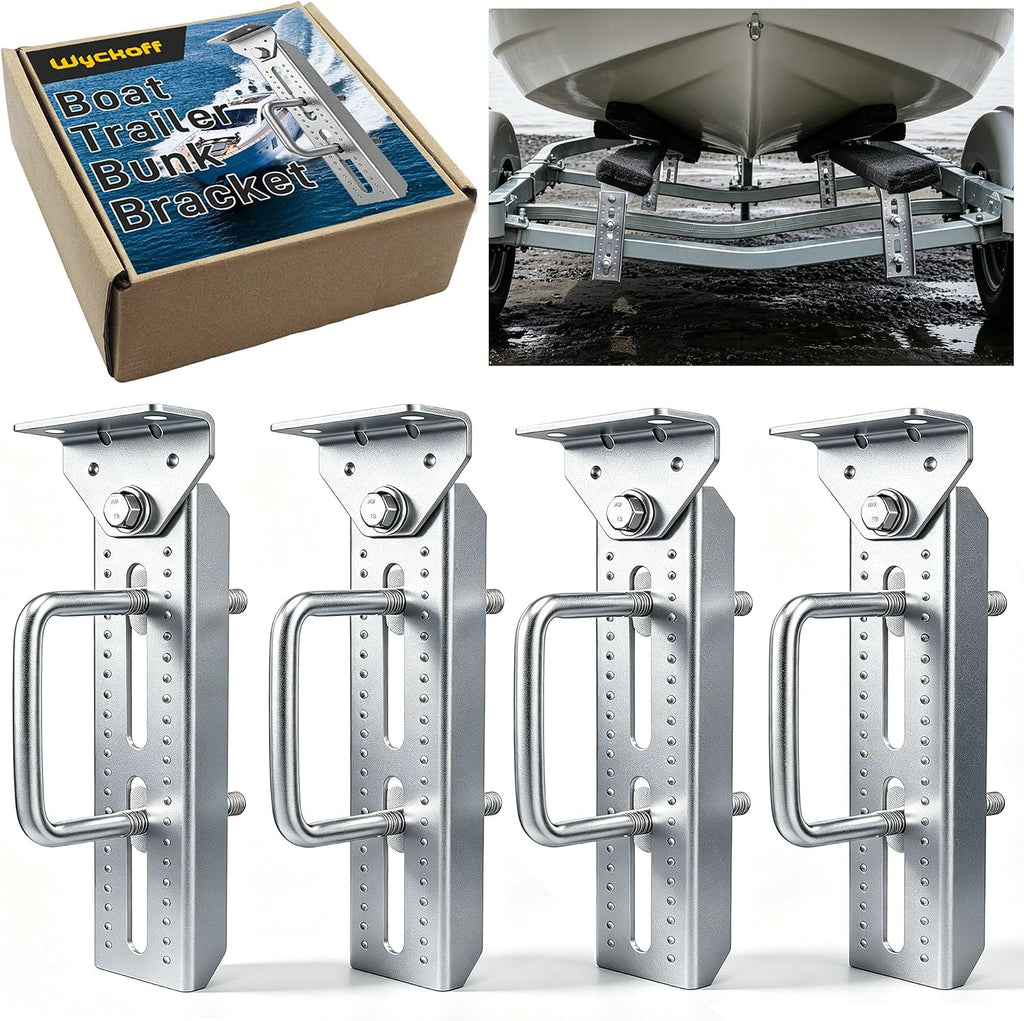 wyckoff 8" boat trailer bunk bracket 4-pack,heavy duty, main product view