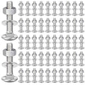 zonon 50 sets 3/8-16 x 2 carriage bolts, main product view