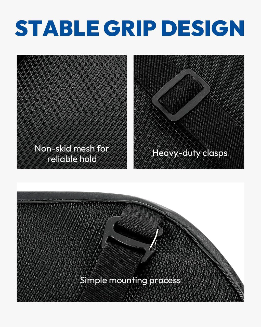Motorcycle Seat Cushion, Universal Motorcycle Gel Seat Pad, Large 3D-Honeycomb Structure Shake Rider Cushion TPE Shock Absorption and Breathable for Long Rides