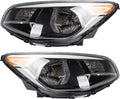 Dasbecan Halogen Headlight Compatible With Kia Soul 2014-2019 Left+Right Side Headlights Assembly Chrome Housing Replaces# 92101B2270 92102B2270 KI2502167 KI2503167(W/O Bulbs)