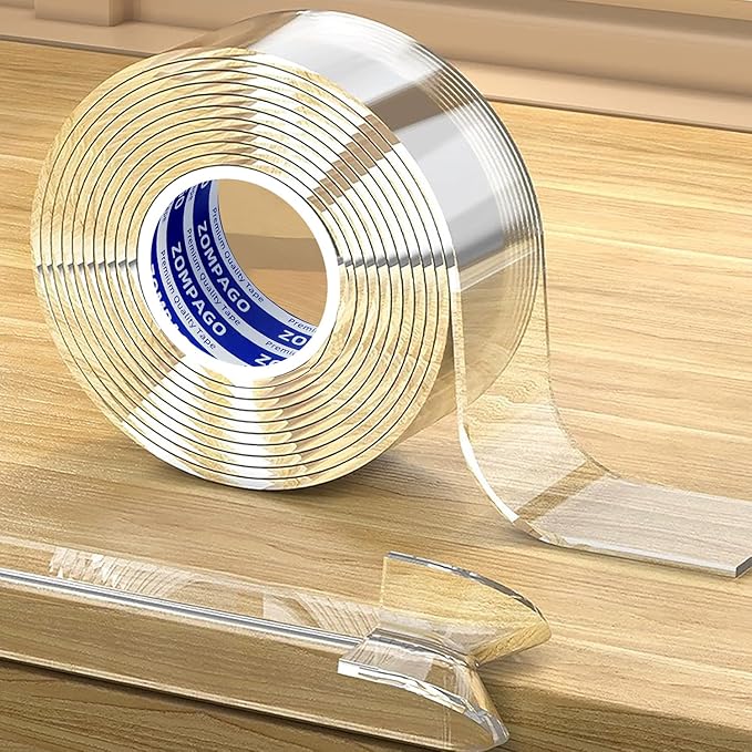 Clear Soft Corner Protectors for Furniture Strip, 0.8in x13FT, Sharp Edge & by ZOMPAGOTape