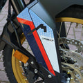 labelbike - 3D Stickers Motorcycle Fender Mudguards Protection and Decoration in Resin Compatible with Honda Transalp 2023 Color Blue Red White
