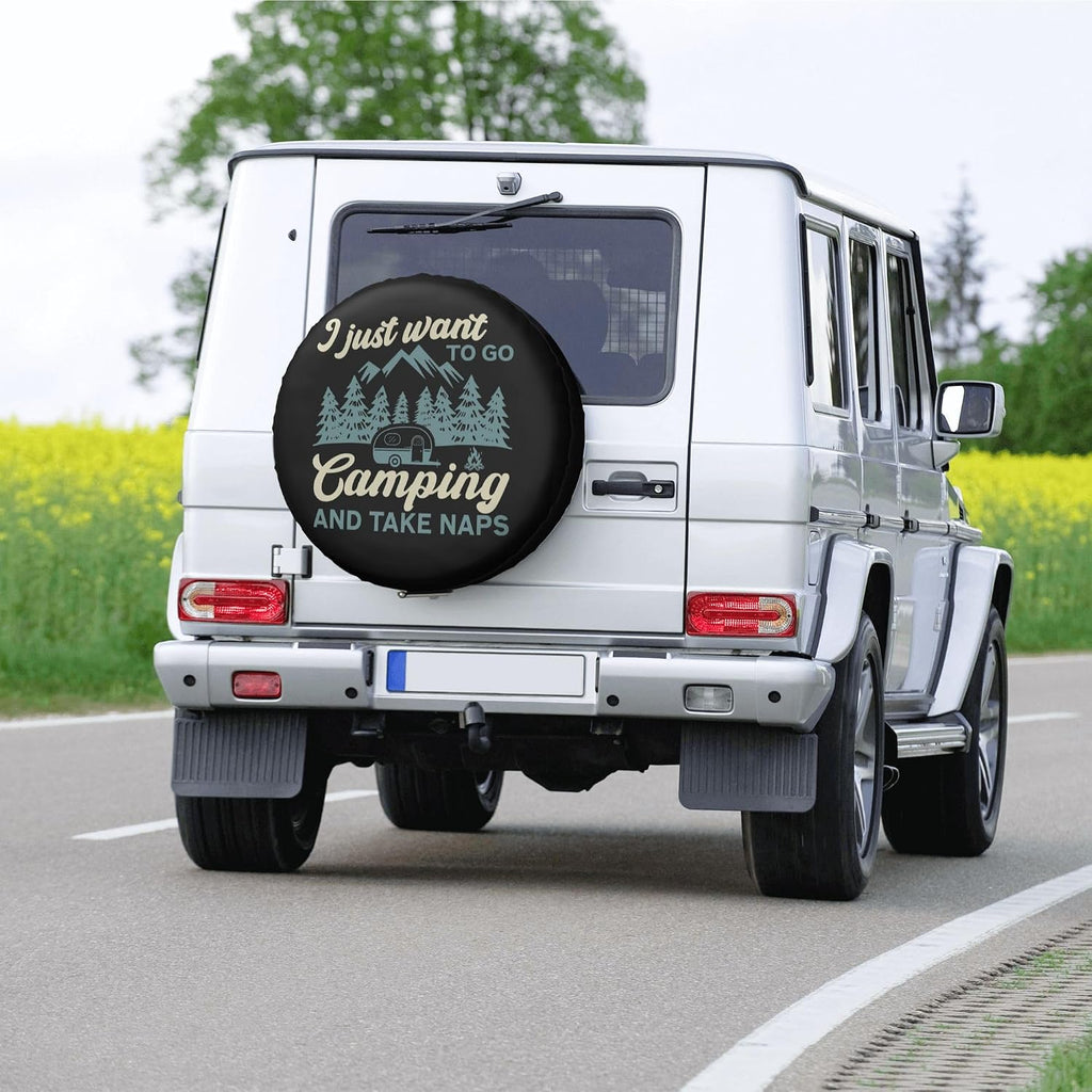 Spare Tire Cover for RV Camper Trailer Weatherproof Universal Spare Tire Cover for RV Travel Trailer Camper Truck 14inch