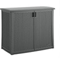 suncast lockable outdoor cabinet storage for patio, garden, main product view