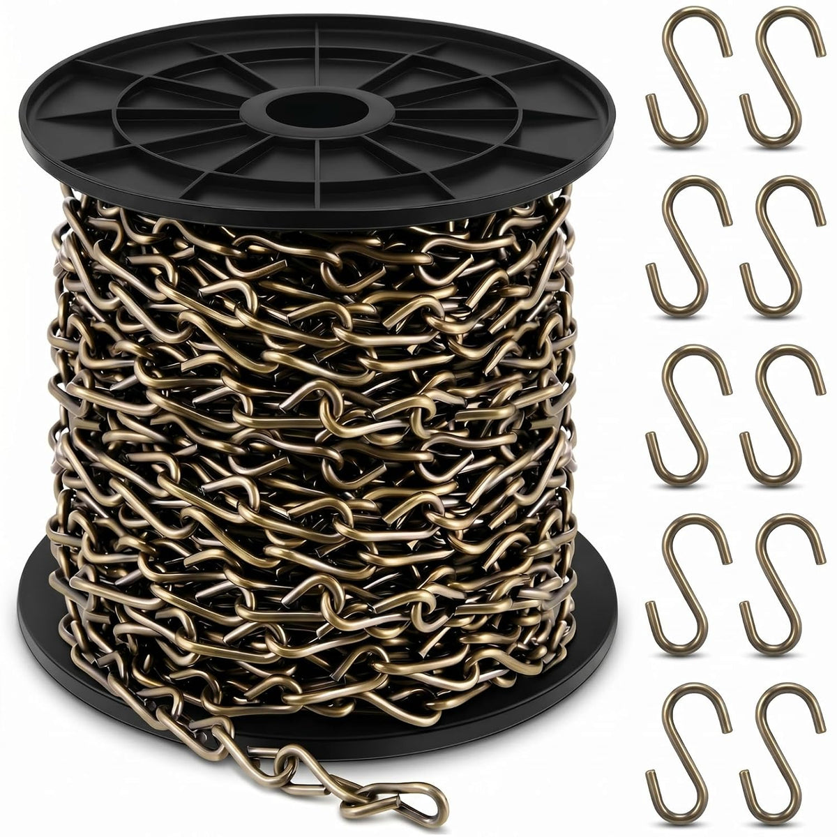 yaocom 50ft antique bronze hanging jack chain with, main product view