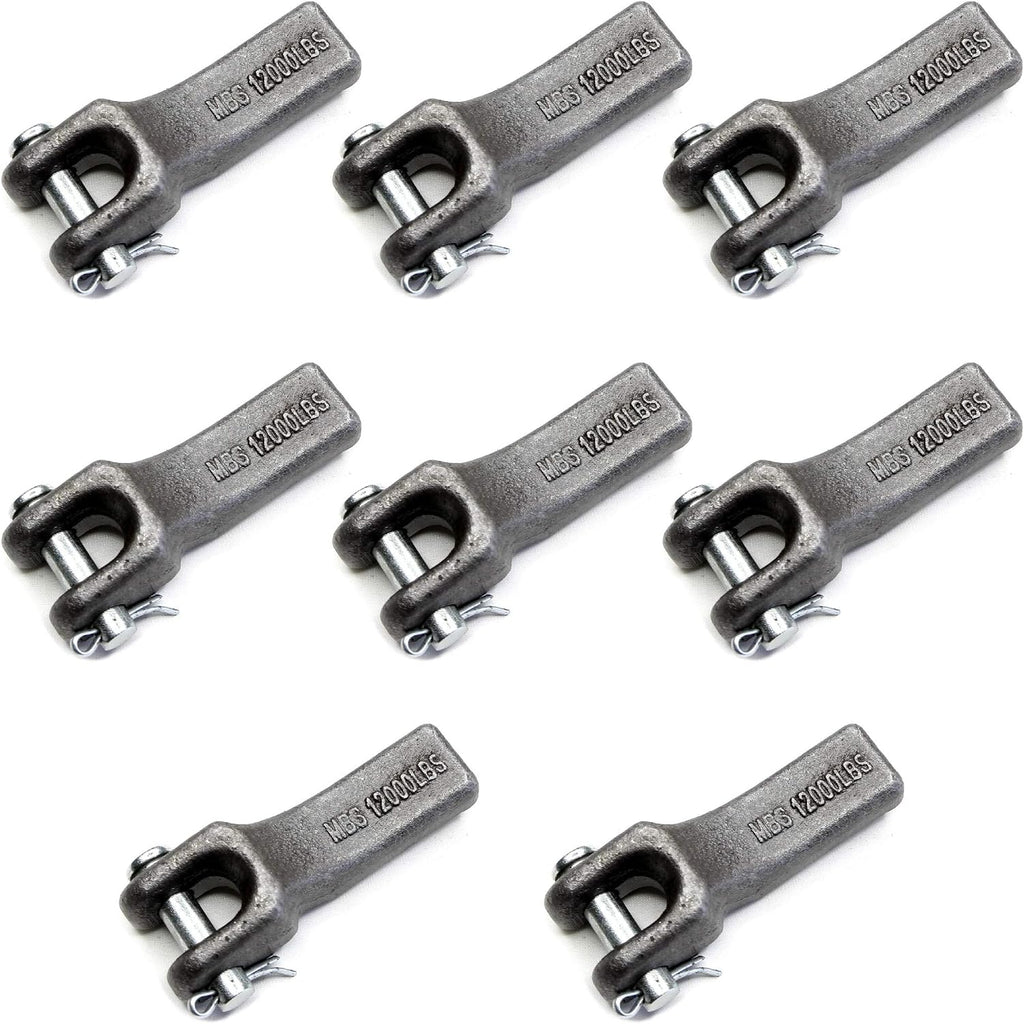 Gripon (Pack of 8) 5/16 inch Weld-On Safety Chain Retainer for Truck Trailer Hitch