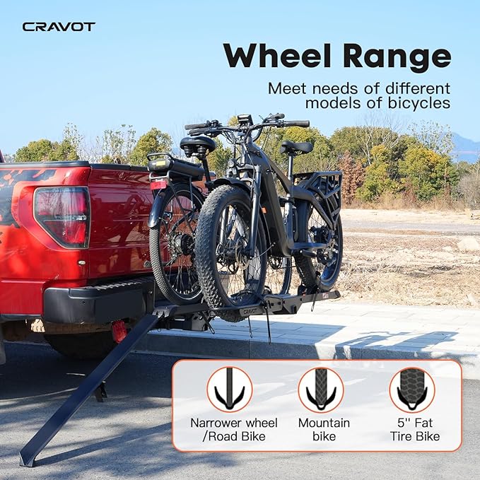 CyberRack E2 Ebike Rack, 200 lbs Capacity Foldable Bike Racks - Image 5