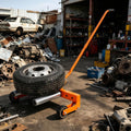 Heavy Duty Wheel Dolly 800lbs, Tire Dolly with 8in Smooth Rollers & Locking Screws, Tire Lifting Tool for Trucks & Trailers, Flat Rolling Dolly for Tire Change and Skid Steer
