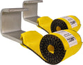 US Cargo Control 4" x 5' Roll Off Container Winch Straps with Flat Hook & Sewn Loop End (2 Pack), 5,400 LBS Working Load Limit, 4 Inch Winch Straps for Roll Off Dumpster and Container Trucks
