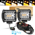 auxbeam 4 inch led pod lights, 6 modes, main product view