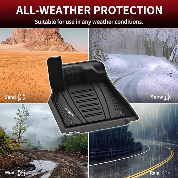 LASFIT Floor Mats Custom Fit for Audi Q5 SQ5 2018-2025, All-Weather Protection - Image 8