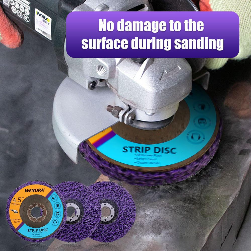 10 Pack Strip Discs Stripping Wheel for Angle Grinder, 4-1/2" x 7/8&quot...