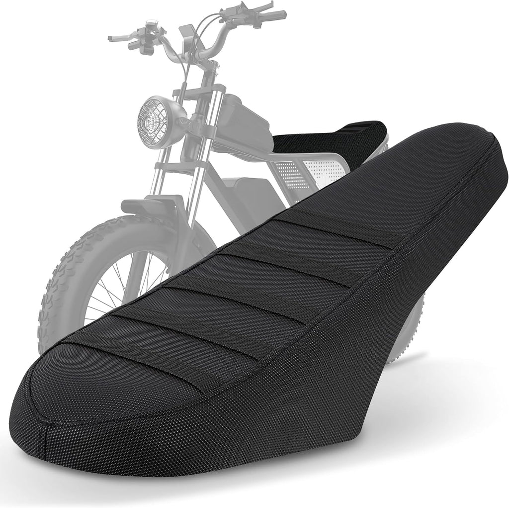 Electric Bike Seat Cover PVC E-Bike Seat Cover for Ridstar Q20 Ebike-Black