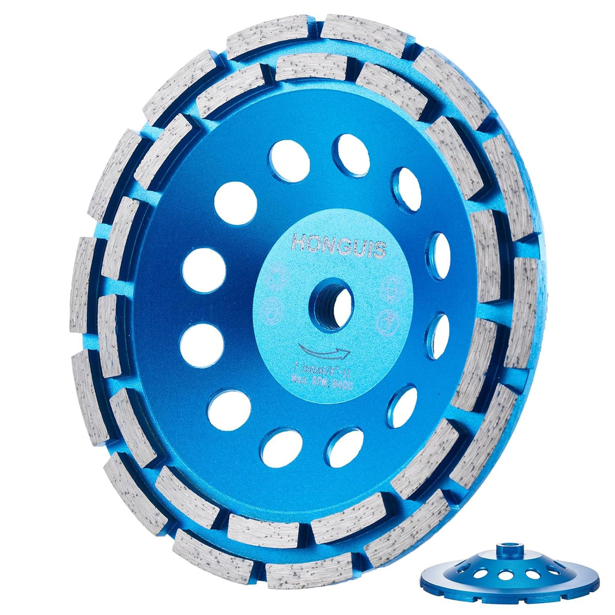 7 inch concrete grinding wheel,5/8"-11 threaded arbor diamond, main product view