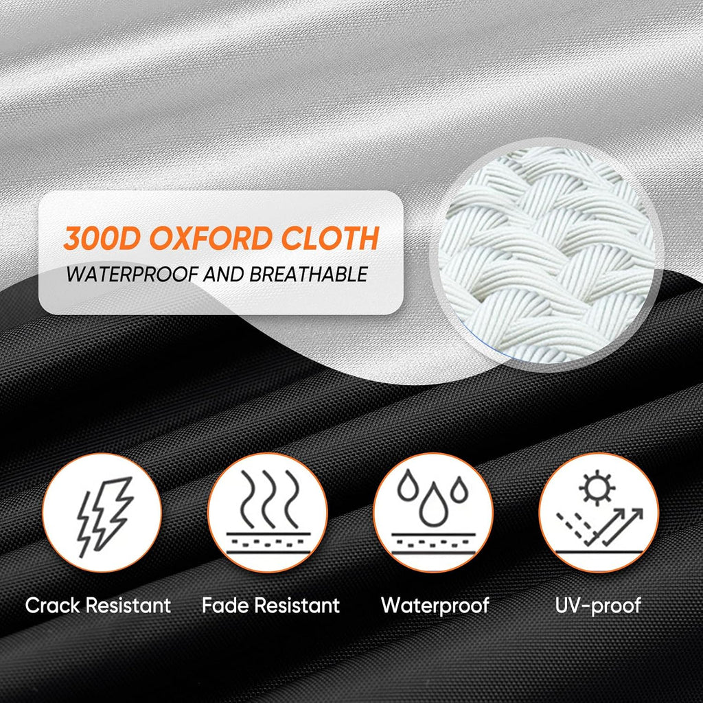 Cab Cover for Jeep Gladiator JT 2019-2026 - All Weather Waterproof Gladiator Half Car Cover,Outdoor Jeep Cab Cover Rain Covers for Sun Snow UV Protection with Door Zipper Windproof Straps