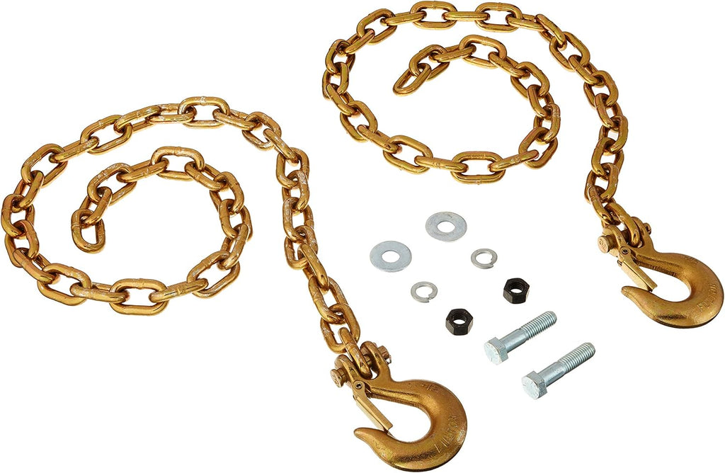 Fulton 49150 Safety Chain Kit , Silver , Black
