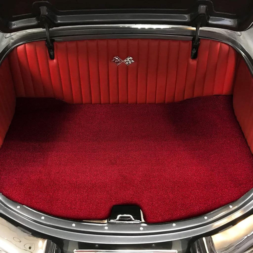 Newark Auto Automotive Cut Pile Plush Carpet, Car Upholstery for Floor Mats, Trunk, Dashboard, Speaker Box, Door Panel, Replacement Carpeting for Vehicle Interior, Truck, 40”W (Red)