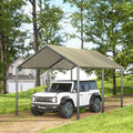 Grezone 10 x 20ft Heavy Duty Carport, Portable Car Tent Garage, All Season UV