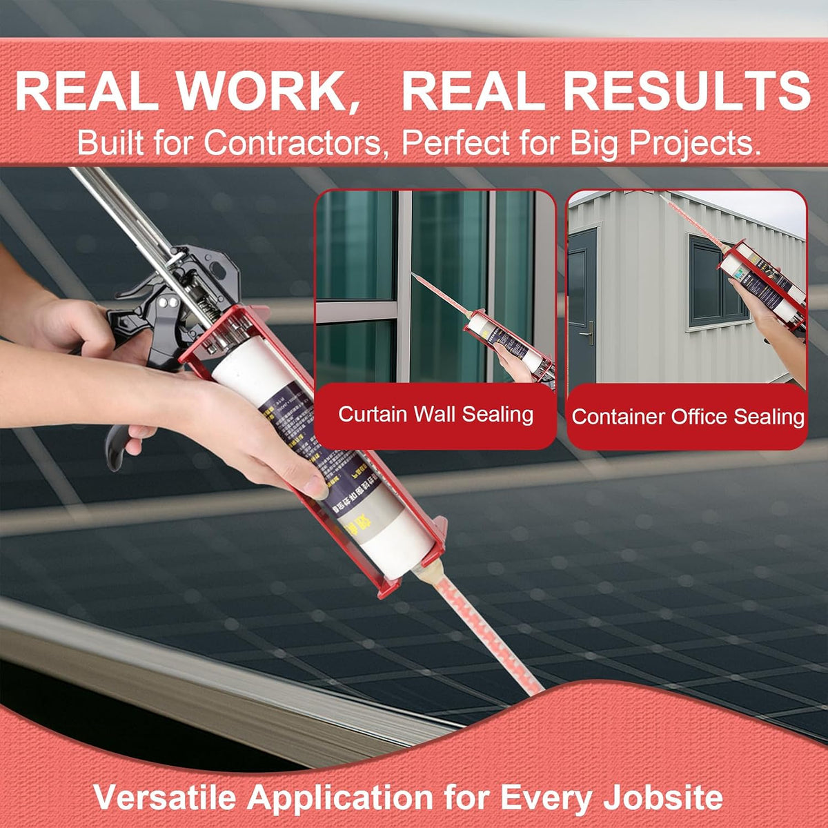 epoxy gun dual cartridge applicator 450ml/600ml/650ml, manual 1:1, package contents