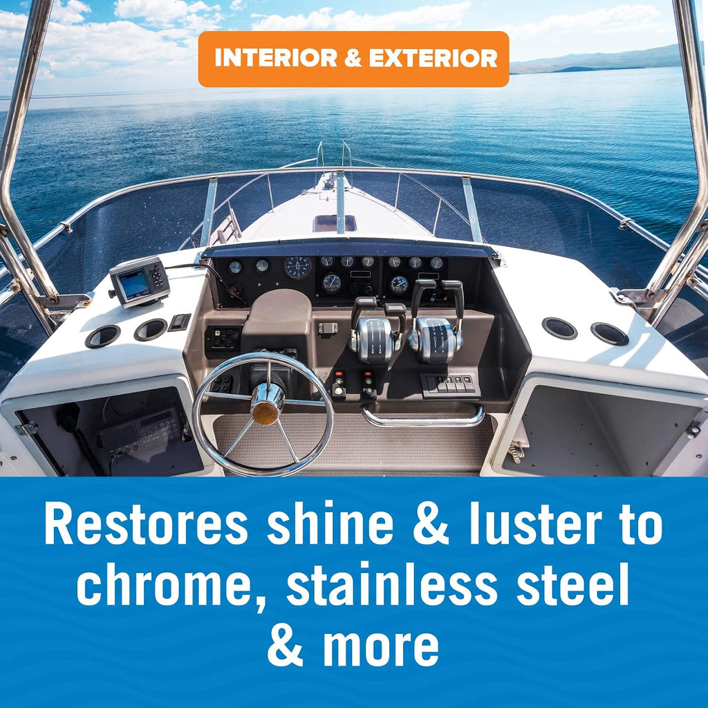 Better Boat Metal Polish Cleaner and Chrome Marine Grade for Boats Cars Aluminum Stainless Steel (reformulated)
