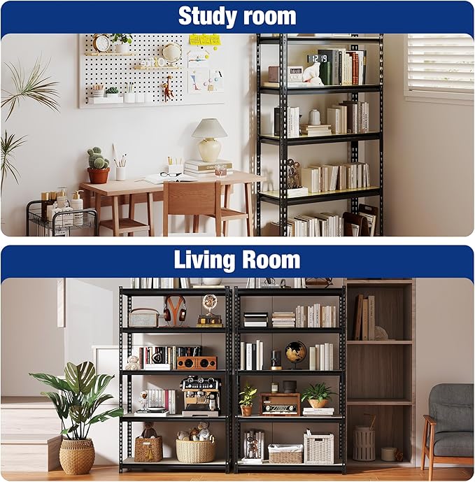 WORKPRO 5-Tier Storage Shelf, for Basement, 27.6”Wx11.8”Dx60”H - Image 8