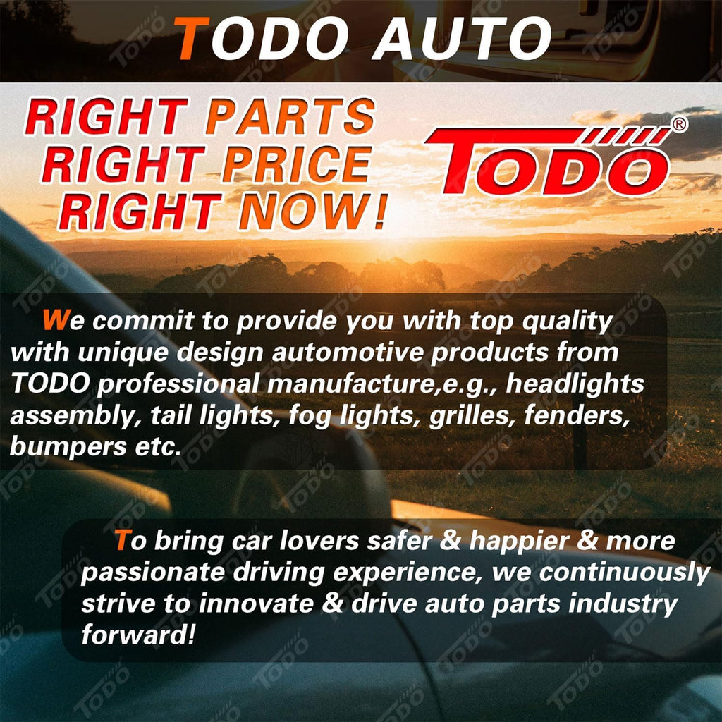 TODO Headlights Assembly Compatible with 2014 2015 2016 Hyundai Elantra, USA-BUILT Head Light Replacement with Bulbs, 921013Y500 921023Y500 Passenger & Driver Side Pair