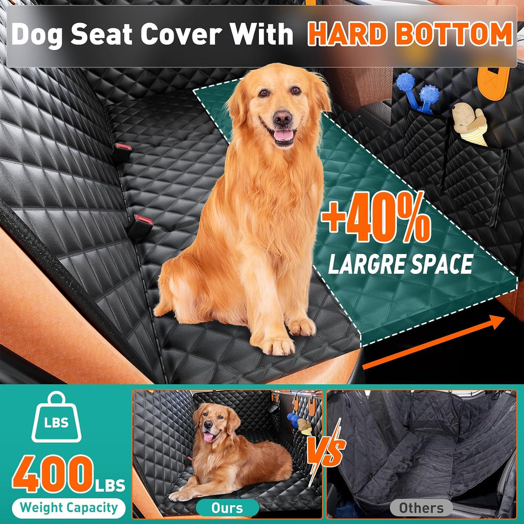 dog car seat cover for back seat, hard, close-up detail