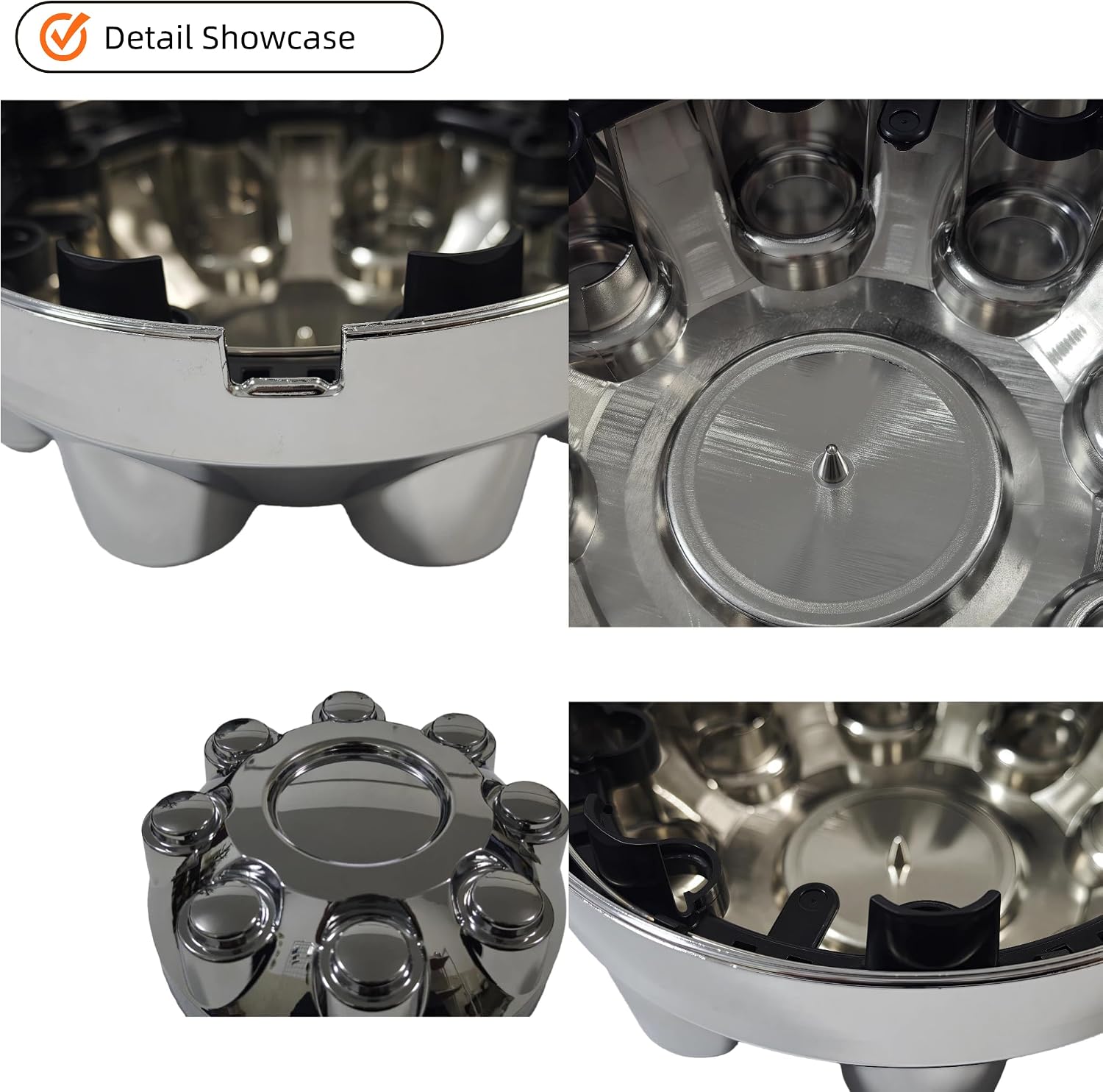Wheel Hub Center Cap Chrome for Dodge Ram 1500 2006-2008, Ram 2500/3500 2003-2013 - Replace 52121450AA, 52121450AD