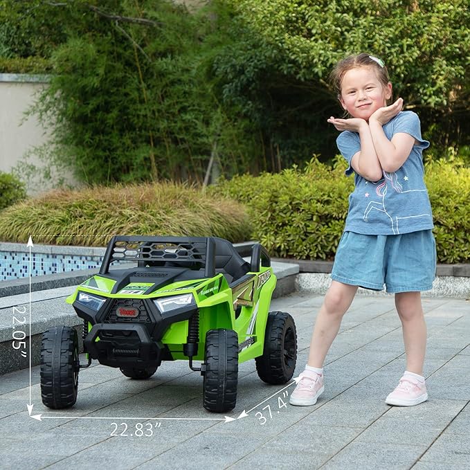 TOBBI 12V Kids Ride on Car, Electric Off-Road UTV Truck - Image 9