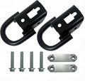 Front Tow Hooks Kit Heavy Duty D-Ring w/Hardware Left & Right FL3Z17A954C Compatible with Ford F-150 2009-2022 F150 Pickup Truck