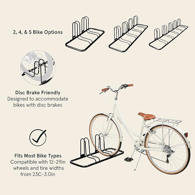 Retrospec Stash Rack 2, 4 & 5 Bike Floor Stand Bicycle Storage Organizer - Image 2