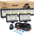 nilight side shooter led light bar set 12, main product view