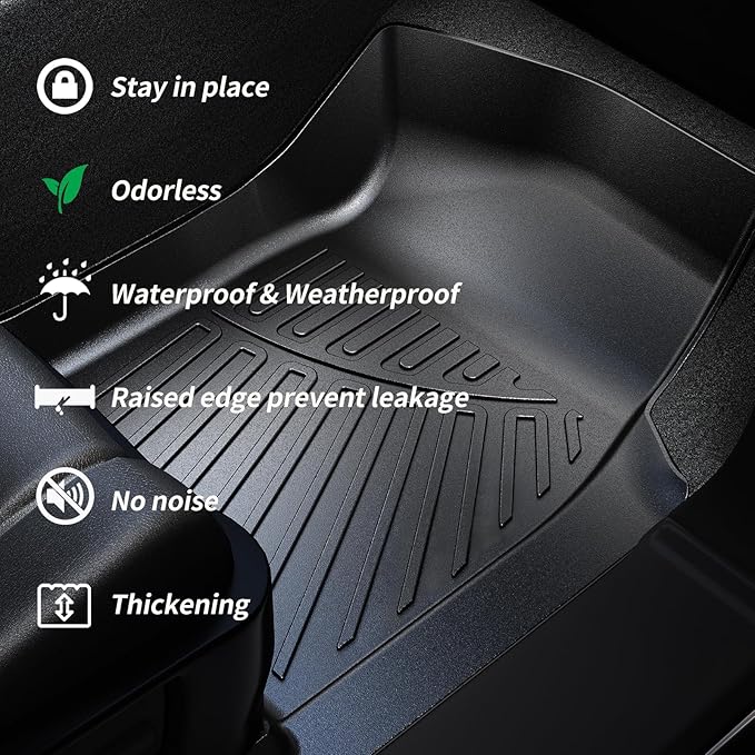 Cargo Liners for 2025 Acura ADX, TPE All Weather Protection 1st & 2nd Row Car - Image 5