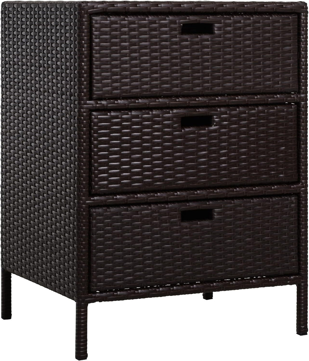 outsunny pool towel rack, pe rattan outdoor towel, main product view