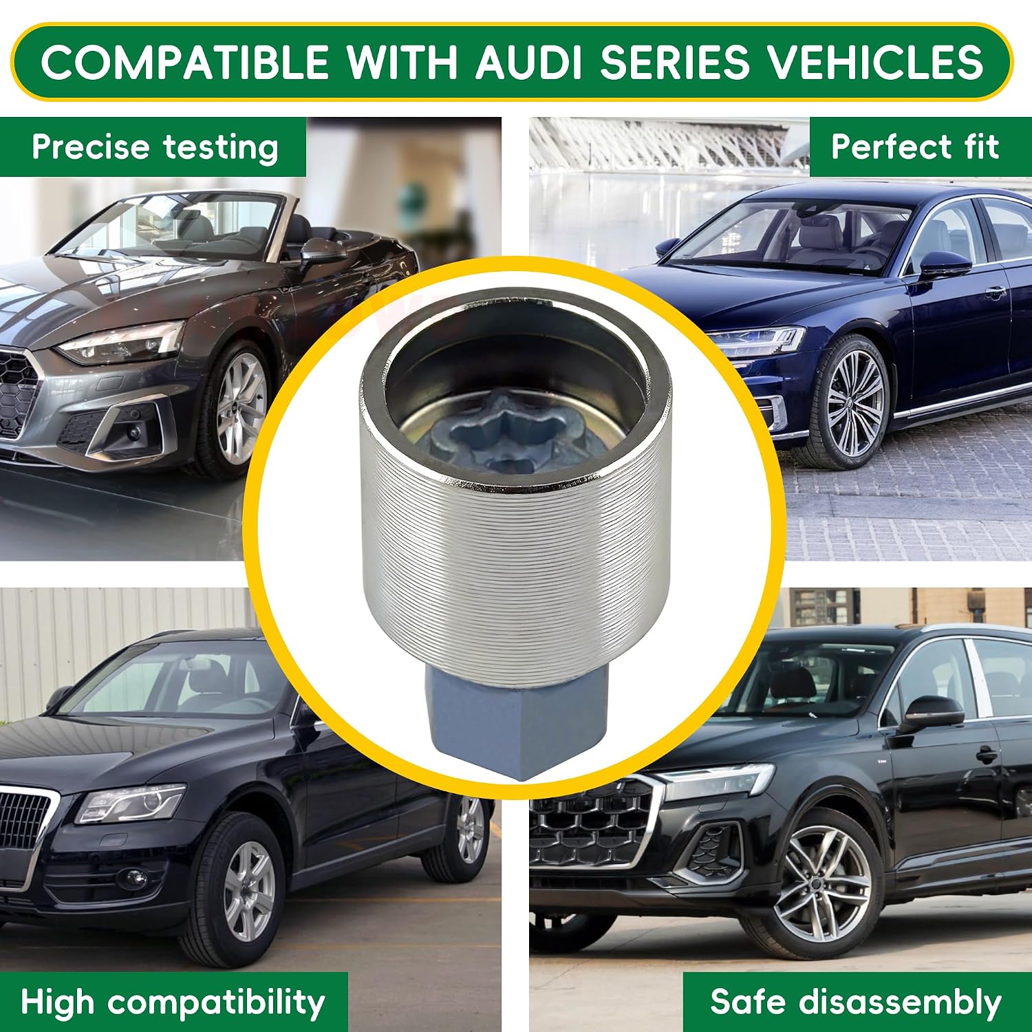 #S/816 Compatible with Audi A3 A4 A5 A6 A8 Q3 Q5 Q7 Wheel Lock Key Lug Key | S 816 Wheel Locking Nut Key Tire Lug Key Replacement