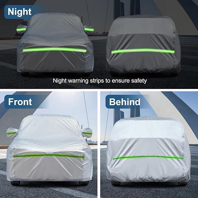 AUQDD 6-Layers Premium Hatchback Car Cover Waterproof All Weather Weatherproof - Image 7