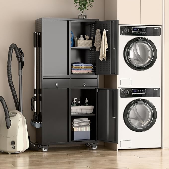 71" Metal Garage Storage Cabinet - Image 8
