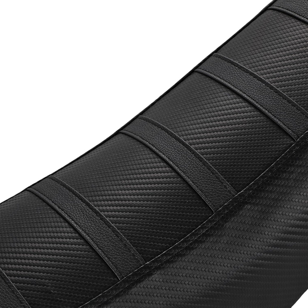 Seat Cover for Tutti Tuttio Tutto Soleil 01 Electric Dirt Bike | Non Slip Black Stripe Gripper Soft Water Proof Black
