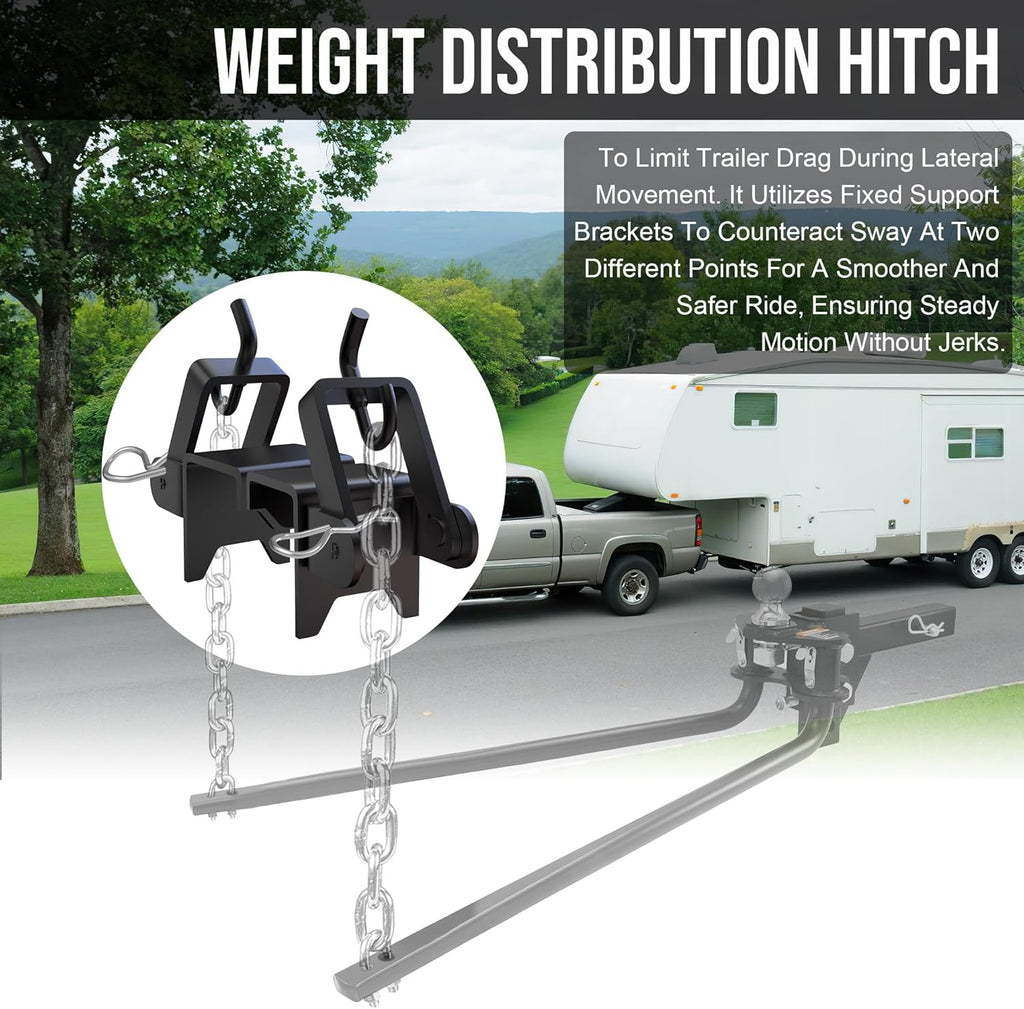 Weight Distribution Hitches, Heavy Duty Replacement Hitch Brackets, Weight Distribution Hitches with Sway Control, Weight Distribution Hitches, Get Better Traction Stability and Smoother Traction