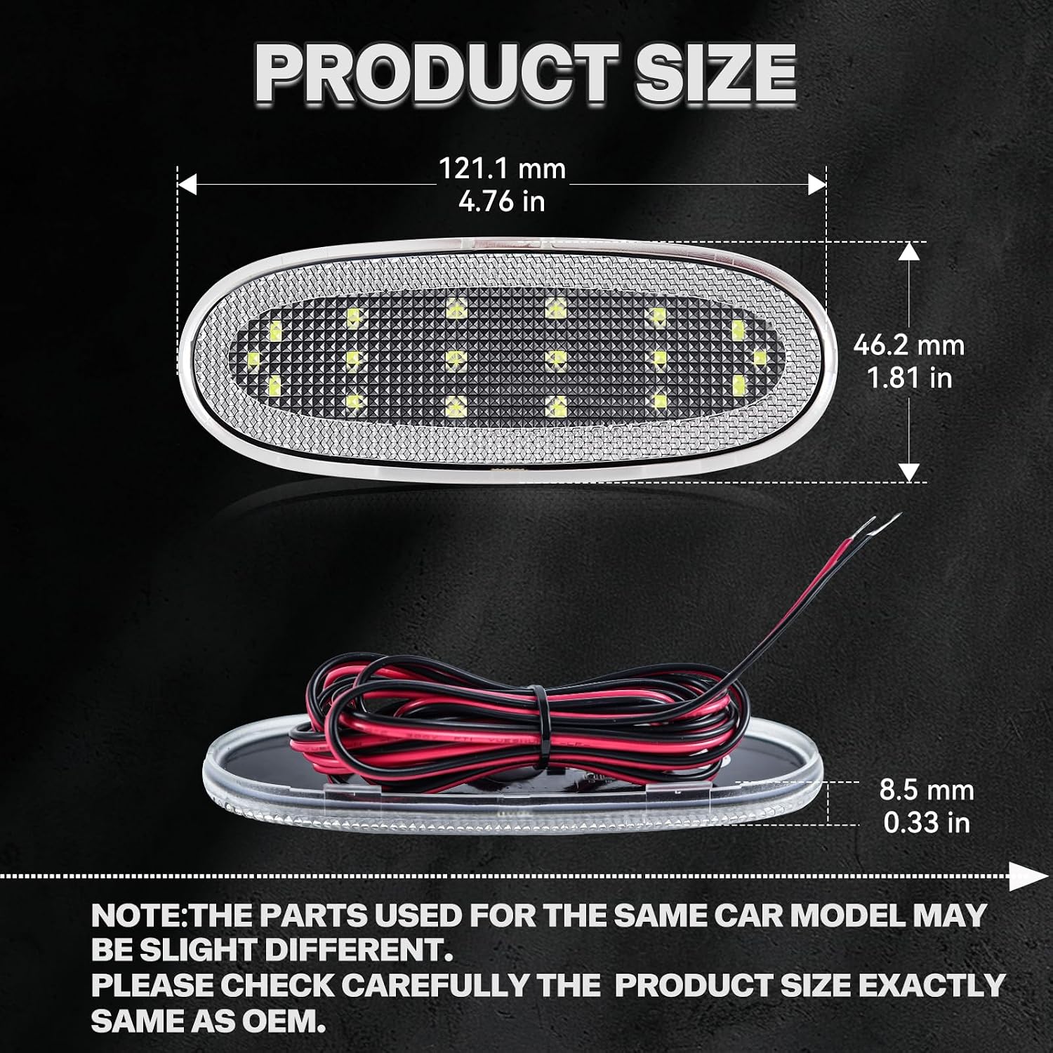 LED Door Panel Courtesy Light for 2002-2009 Dodge Ram 1500 2500 3500 4500 5500 Durango Chrysler Aspen White Interior Car Door Welcome Lamp 2PCS Clear Lens 05179299AA