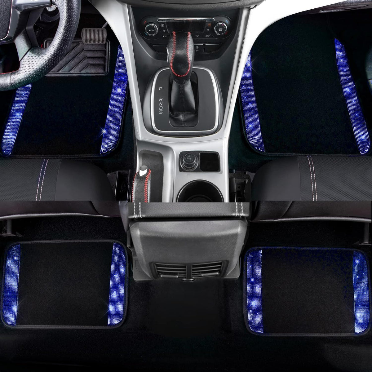 car pass 23 pcs bling diamond car accessories, close-up detail