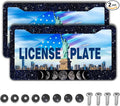 Automotive Exterior Accessories Black and White License Plate Frames Celestial by Unknown