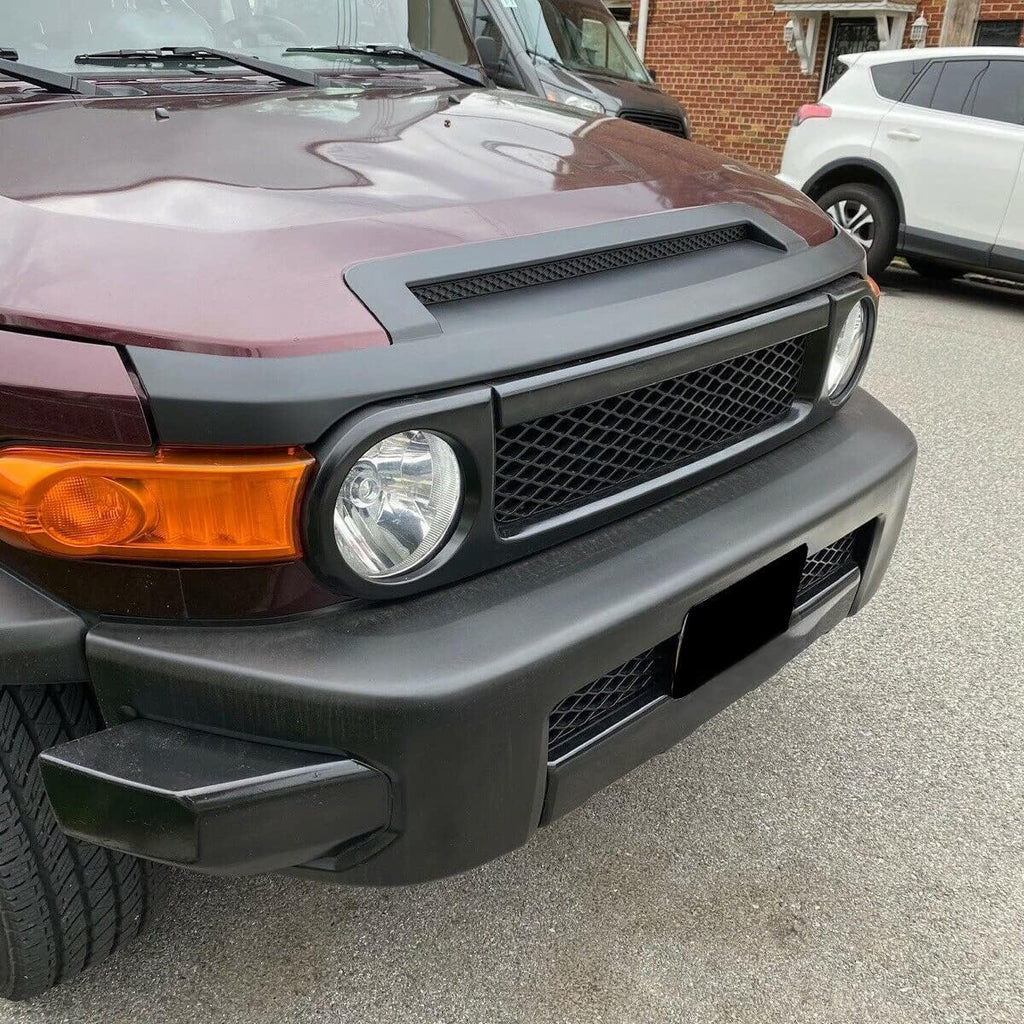 ECOTRIC Hood Molding Trim Compatible with 2007-2014 Toyota FJ Cruiser Replacement for TO1235102 7618035031C0
