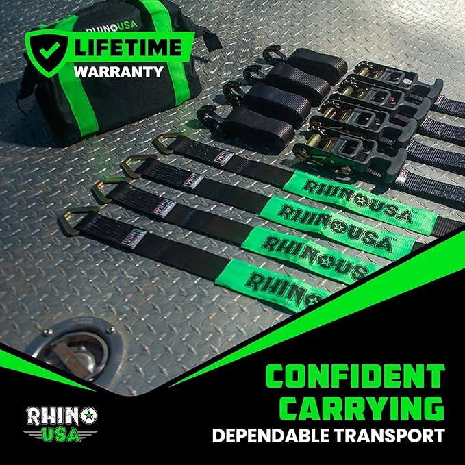Rhino USA Car Tie Down Straps for Trailers - Image 7