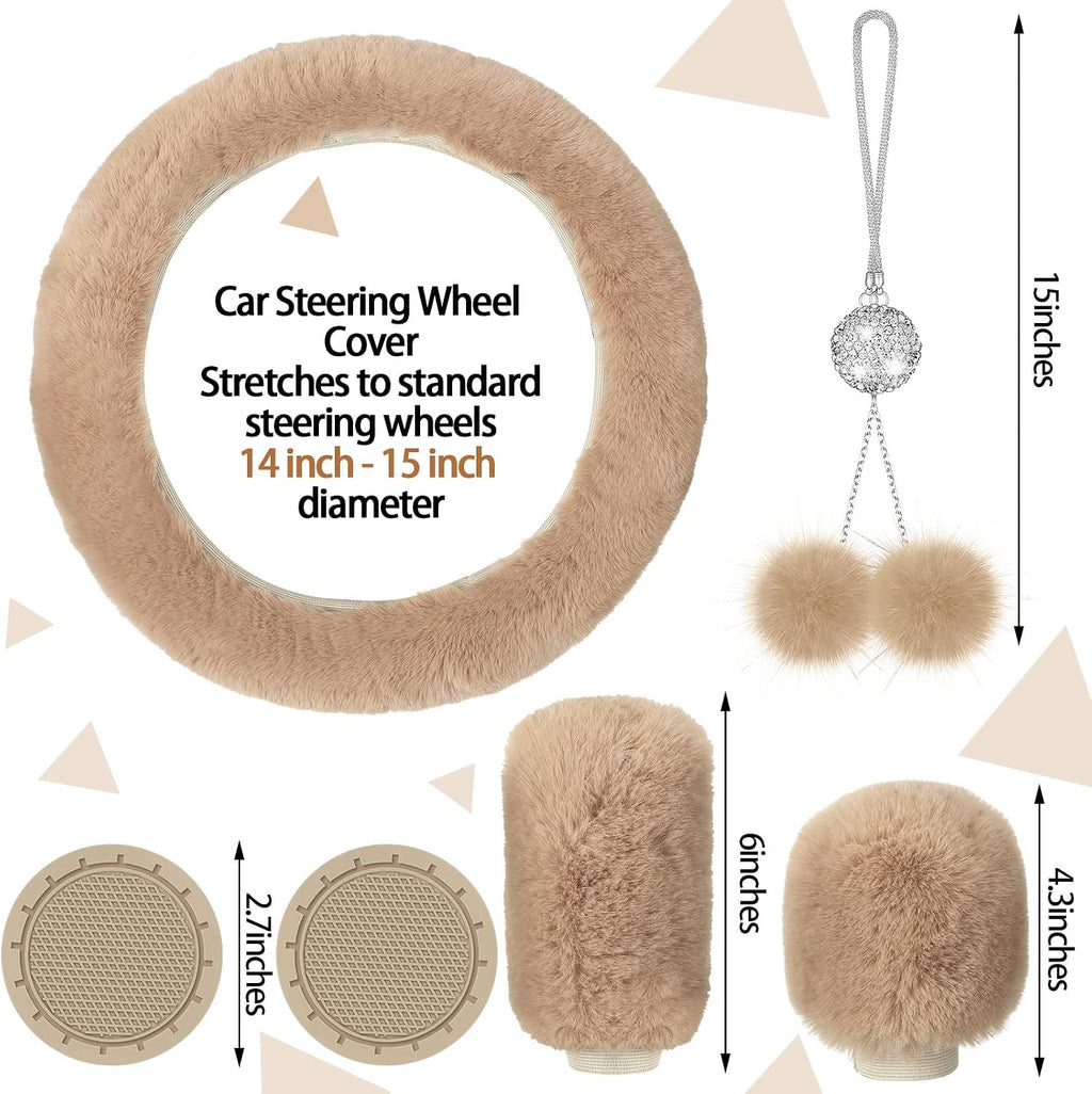 car seat cover full set for women fluffy shown in use